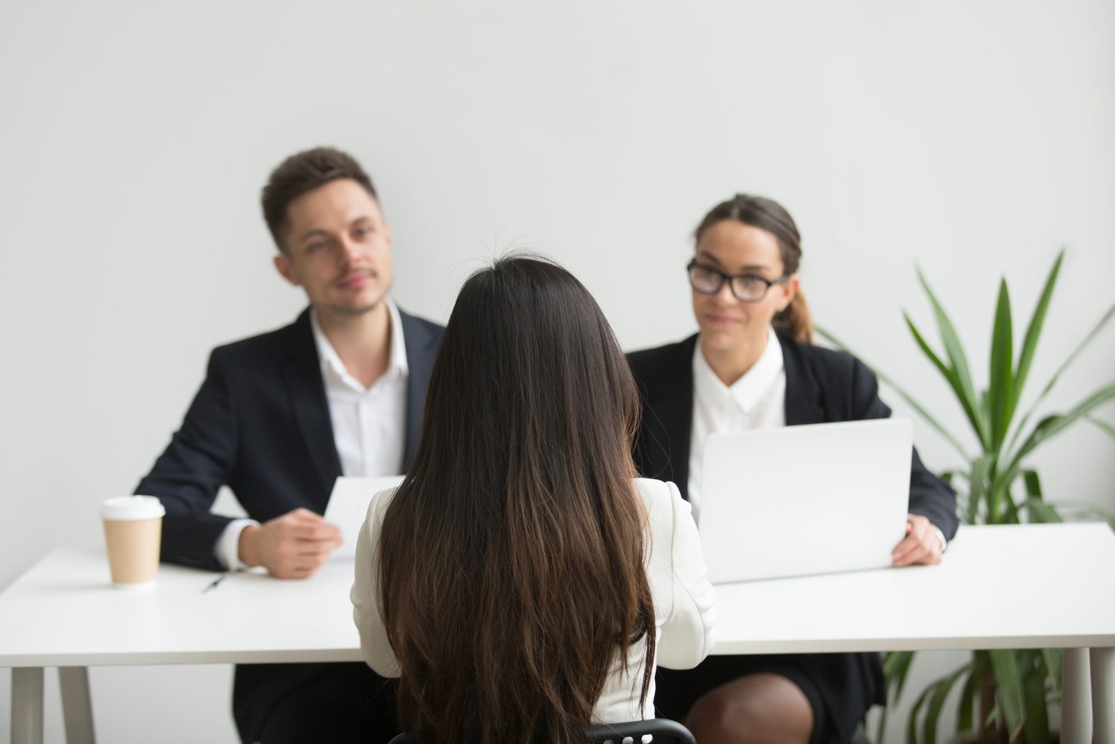 woman landing her dream job