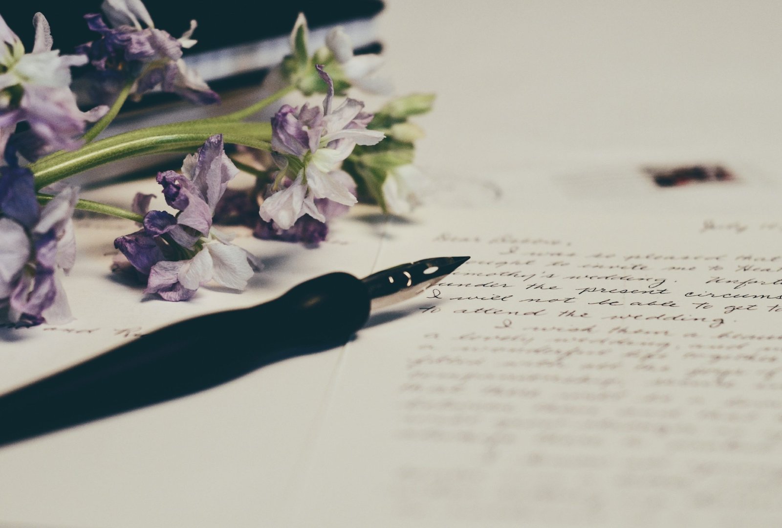 speech with pen on the paper
